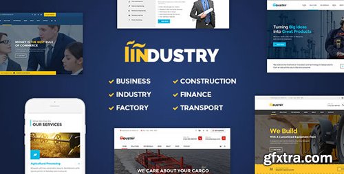 ThemeForest - Industry v2.8 - Business, Factory, Construction, Transport & Finance WordPress Theme - 16510989