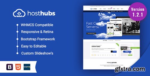 ThemeForest - HostHubs v1.5 - Responsive WHMCS Web Hosting, Domain, Technology Site Template - 16036767