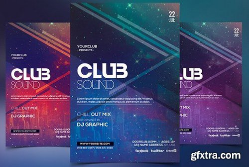 CM - Club Sound - PSD Flyer Template 1256606