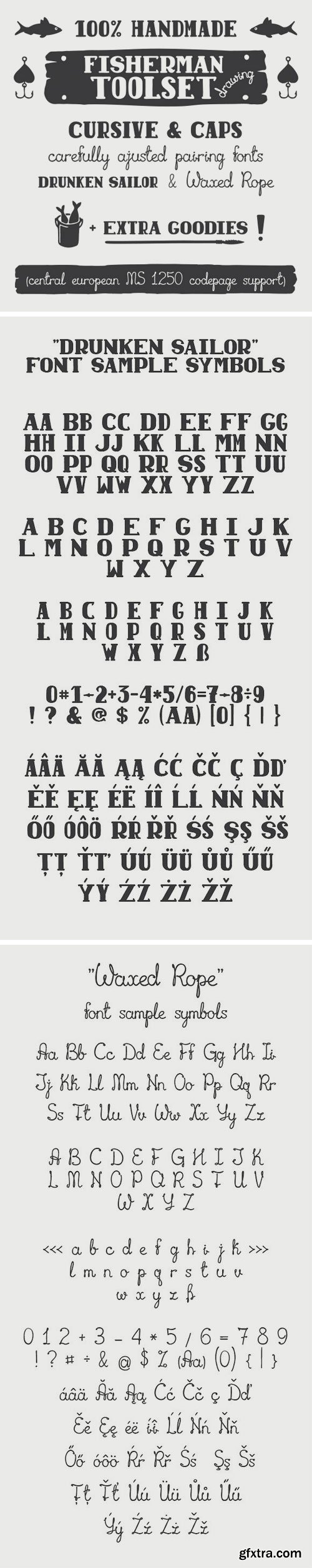 CM 1146978 - DrunkenSailor & WaxedRope Pair Fonts