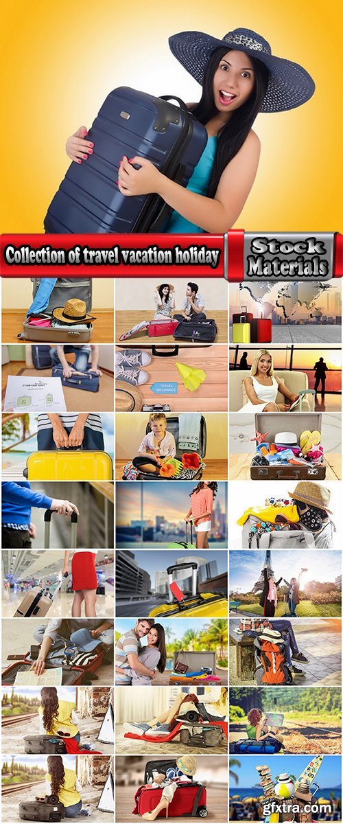 Collection of travel vacation holiday suitcase for a plane ticket tourism tourist 25 HQ Jpeg