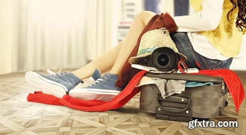 Collection of travel vacation holiday suitcase for a plane ticket tourism tourist 25 HQ Jpeg