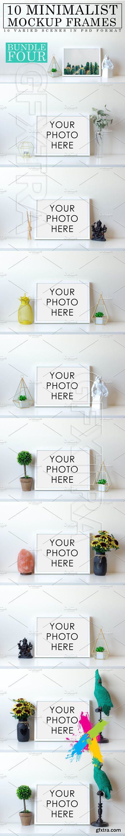 10 Minimalist White Mockup Frames 1220293