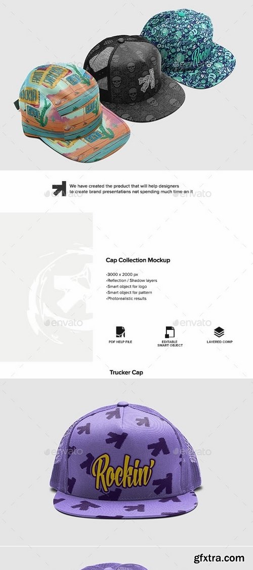 GraphicRiver - Cap Collection Mockup 16727036