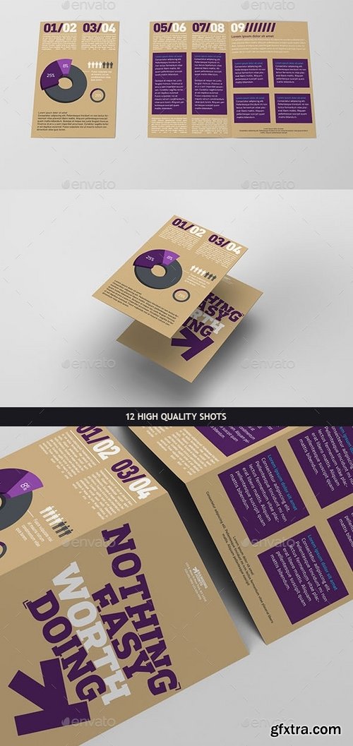 GraphicRiver - Bi-fold Brochure Mockup Pack 10329393