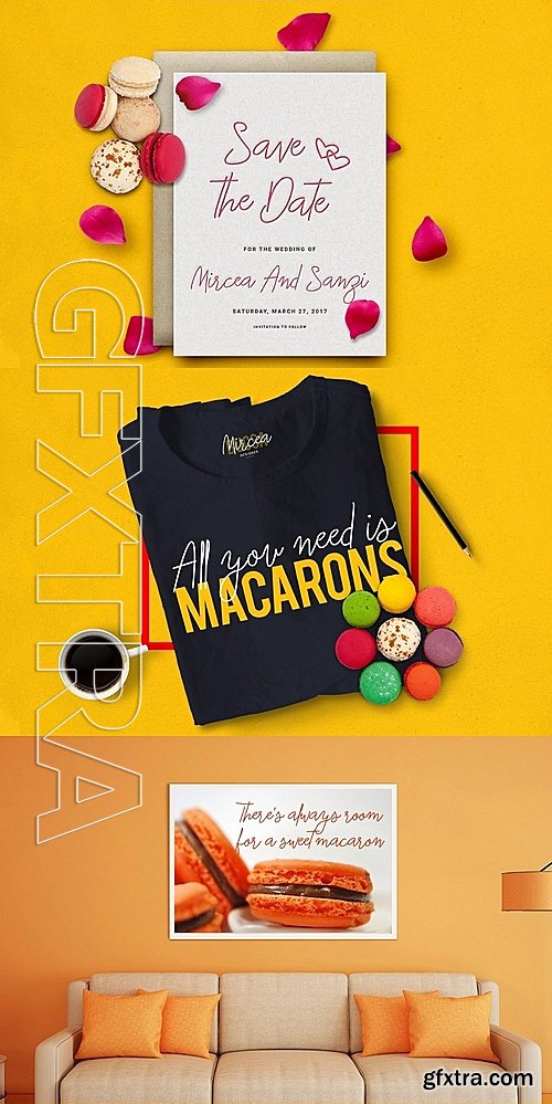 CM - Macarons Font and Extras 1162779