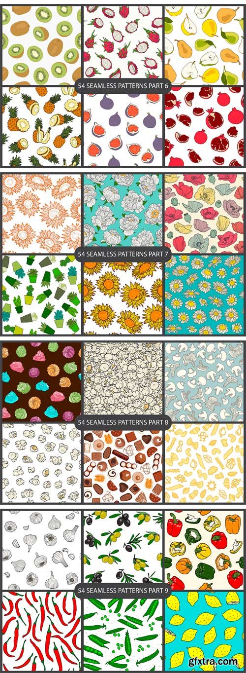 CM 1140800- 54 Seamless Patterns