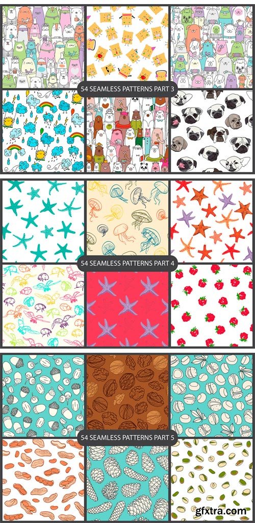 CM 1140800- 54 Seamless Patterns