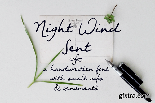 Night Wind Sent Sample font