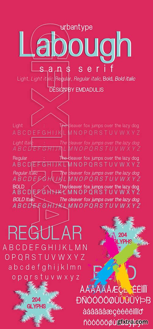 CM - Labough Family Fonts 1288516