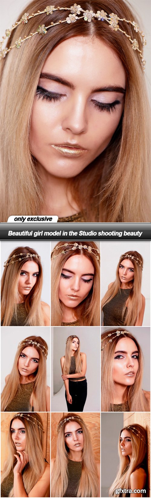 Beautiful girl model in the Studio shooting beauty - 9 UHQ JPEG