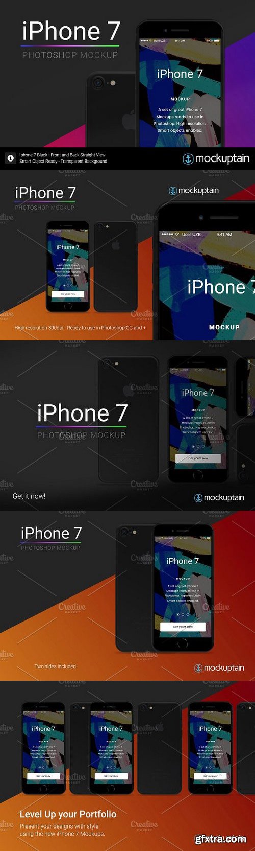 CM - Iphone 7 Mockup Straight Black 948185