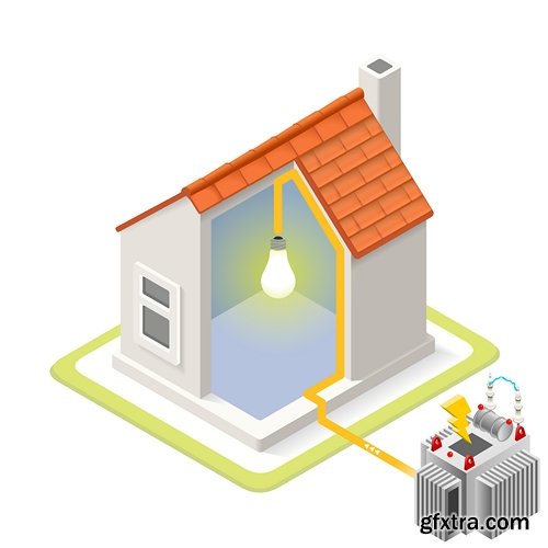 Energy Infographic Isometric - 9 EPS