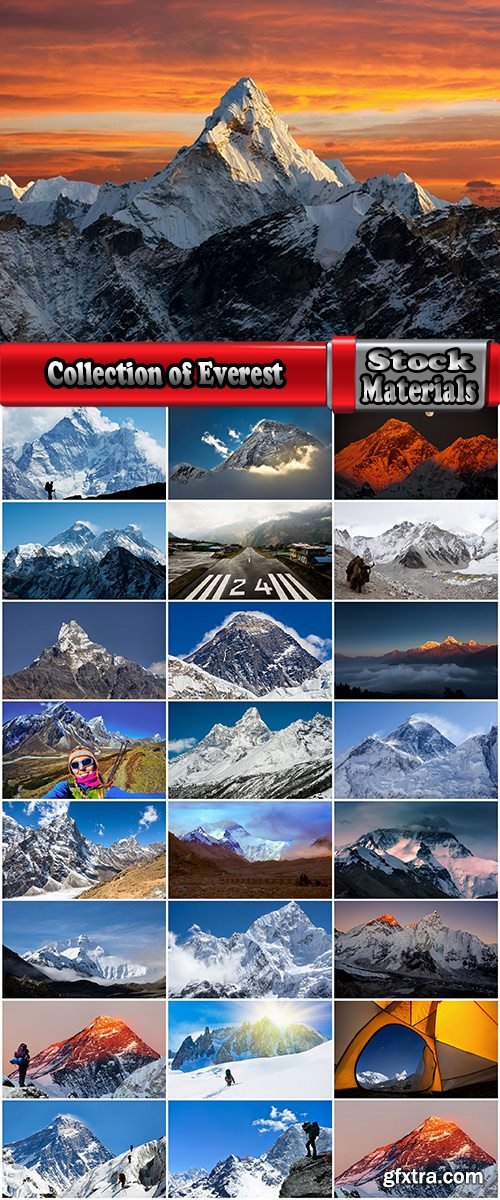 Collection of Everest Nepal Himalaya mountain peak of the world rock 25 HQ Jpeg