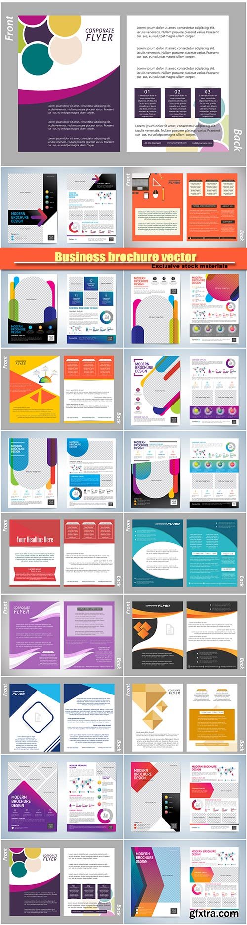 Business brochure vector