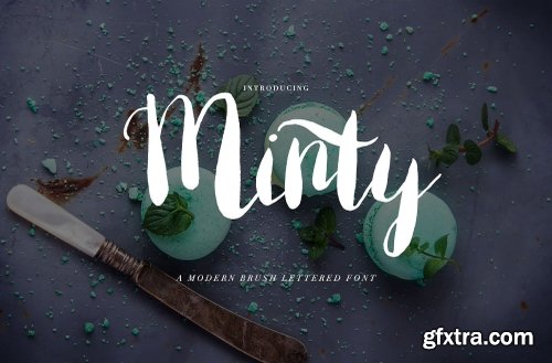 CreativeMarket Brush Font Minty 1231622