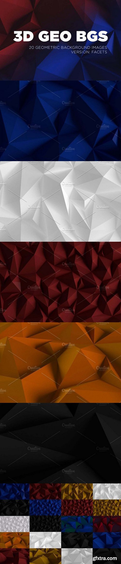 CM - 3D Geometric Backgrounds - Facets 1259789