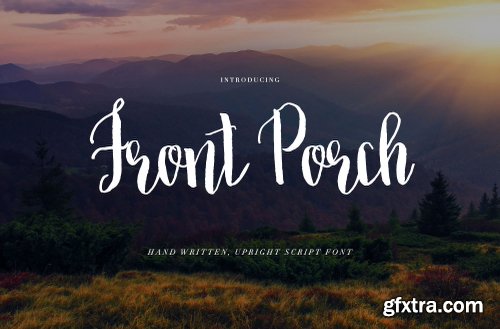 CreativeMarket Brush Script Font: Front Porch 1231529