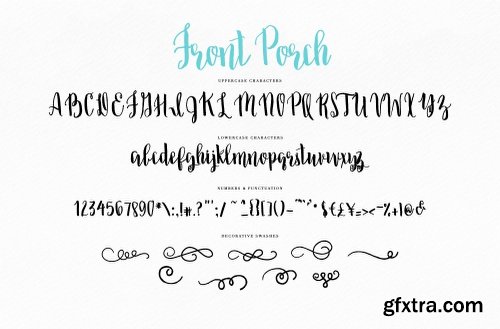 CreativeMarket Brush Script Font: Front Porch 1231529