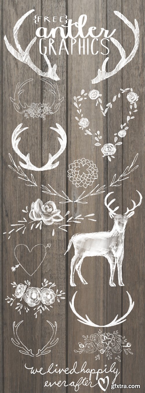 Antler Graphics - Transparent Png Elements