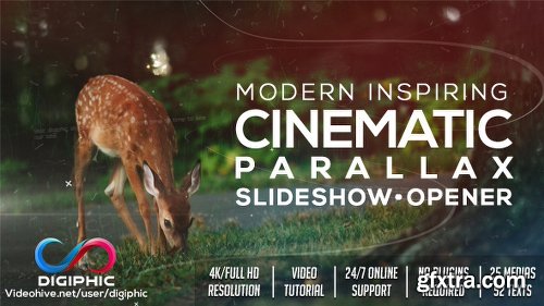 Videohive Modern Inspiring Cinematic Parallax Slideshow Opener 19316873