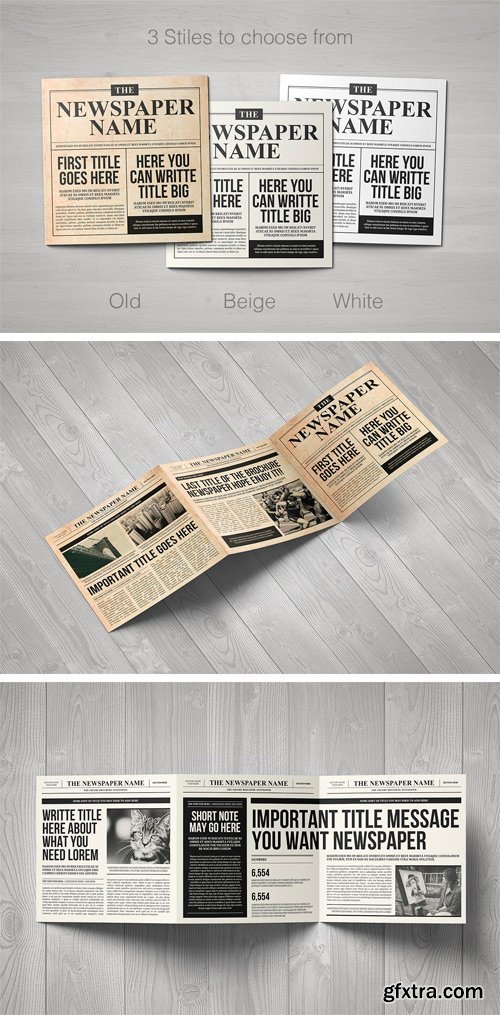 CM 1257371 - Newspaper Brochure Trifold