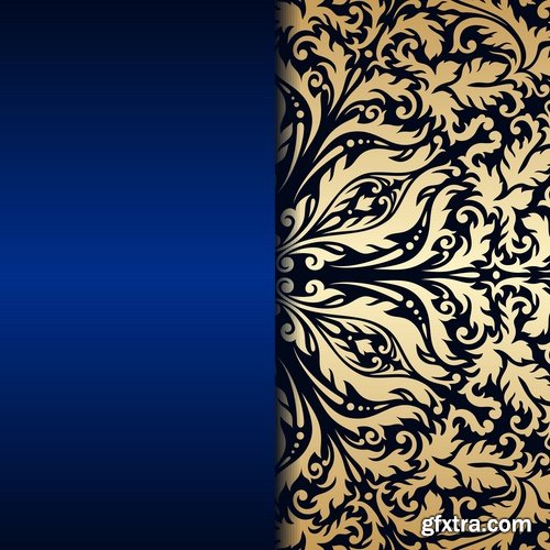 Collection of calligraphic decoration ethnic frame border panel pattern background is cover 25 EPS