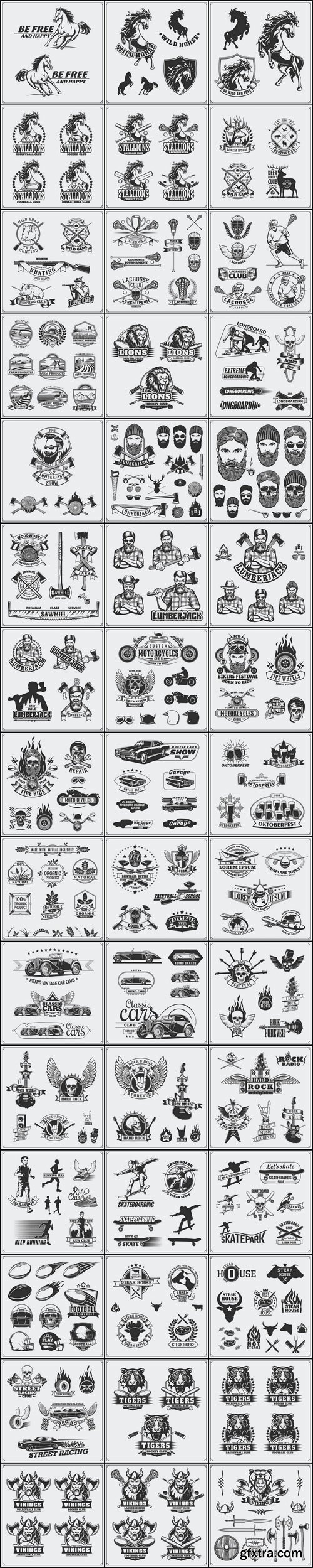 Collection logos - 100 EPS