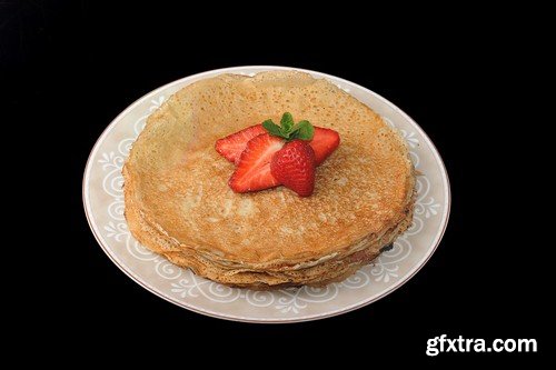 Pancakes on a plate - 5 UHQ JPEG