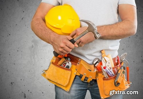 Collection of construction tools construction worker master inventory 25 HQ Jpeg