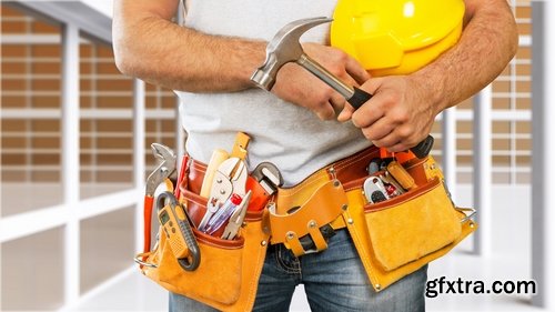 Collection of construction tools construction worker master inventory 25 HQ Jpeg