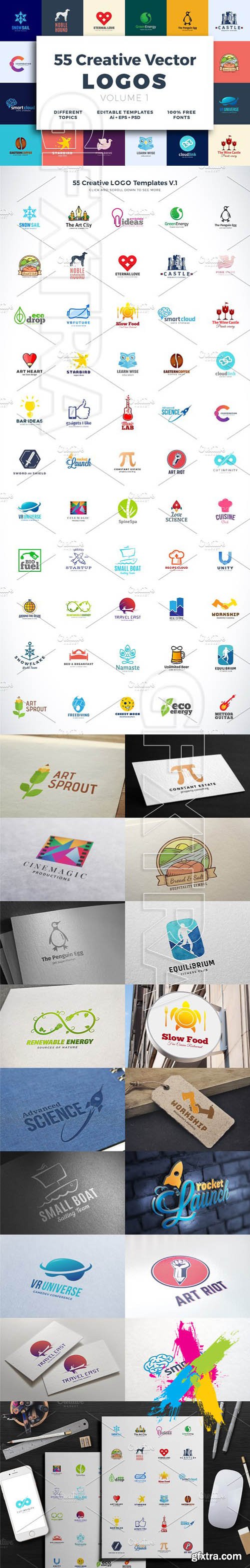 55 Creative Vector Logo Templates 1287834