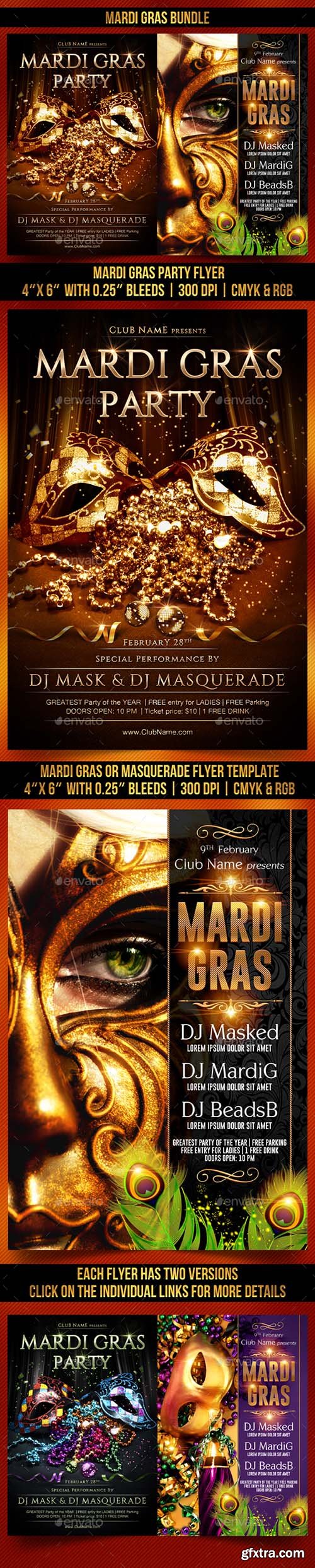 Graphicriver Mardi Gras Bundle 19458113