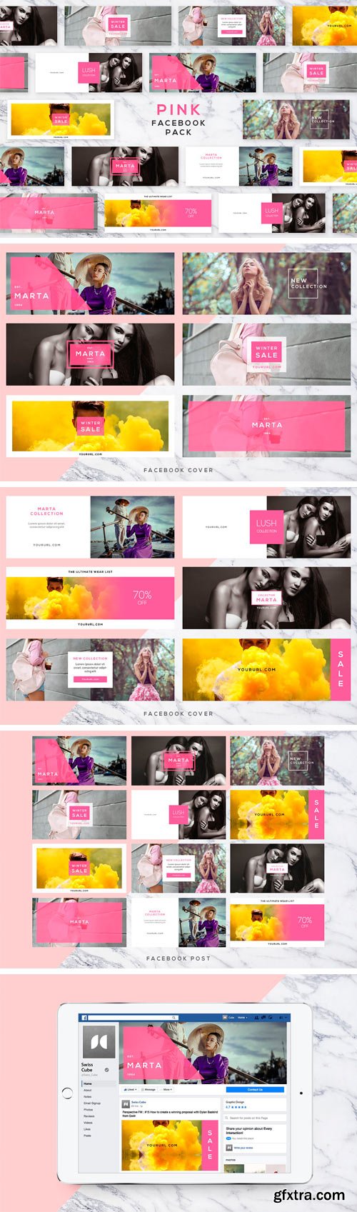 CM 1140727 - Pink Facebook Pack