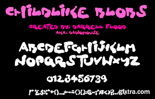 Childlike Blobs font