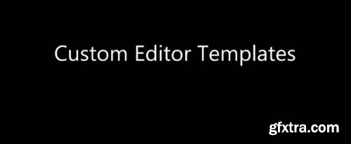 Custom Editor Templates