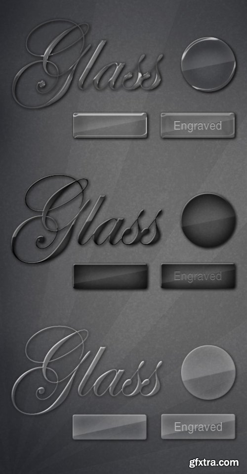 MediaLoot Classy Glass Text & Button Styles RETAIL