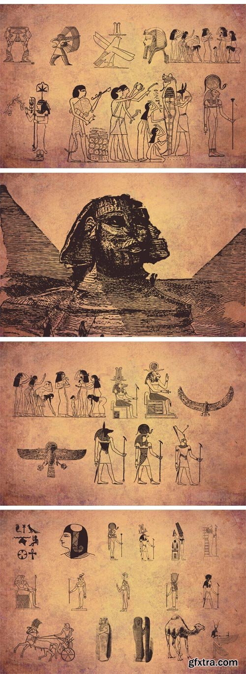 CM 1275959 - 44 Egypt Illustrations