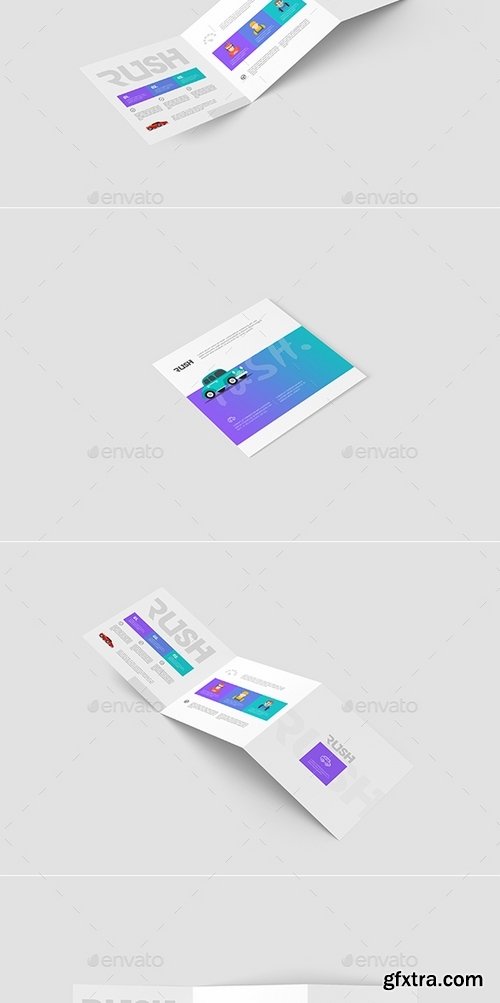 GraphicRiver - Square Trifold Brochure Mockups Z-Fold 15914766