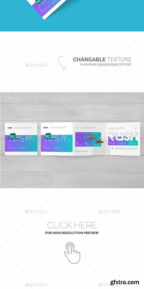 GraphicRiver - Square Trifold Brochure Mockups Z-Fold 15914766