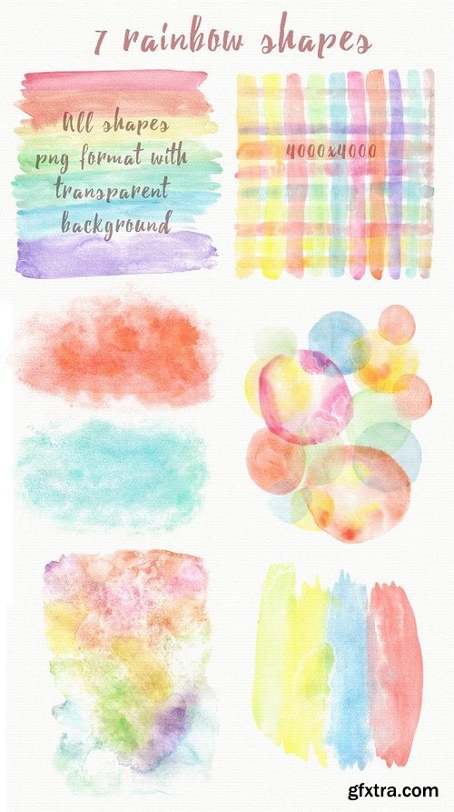 CM - Rainbow watercolor seamless pattern 1156330