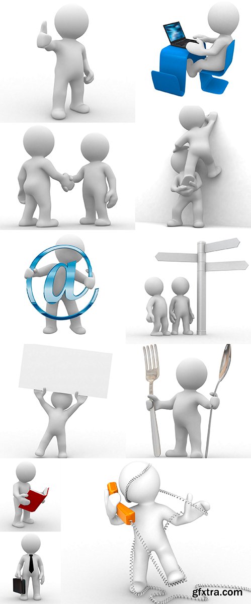 3d white human - set2 - 11UHQ JPEG