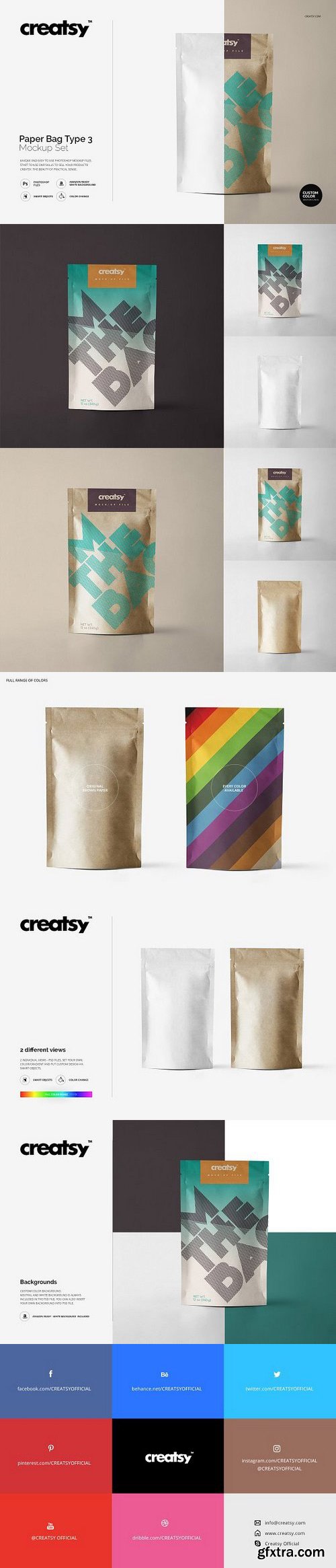 CM - Paper Bag Type 3 Mockup Set 1155140