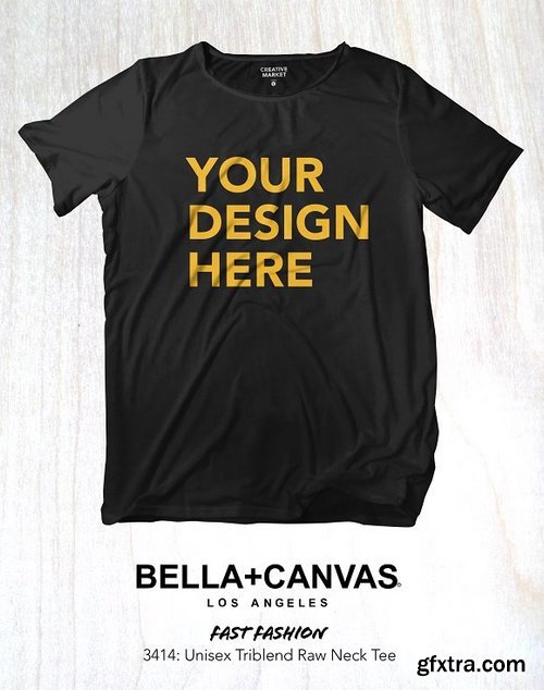 CM - T-Shirt Template - BELLA CANVAS 3414 1155944