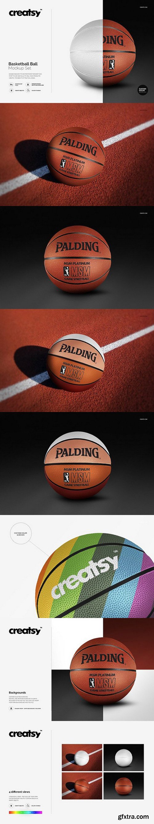 CM - Basketball Ball Mockup Set 1270753