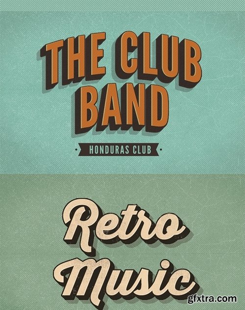 GraphicRiver - Retro Text Effect vol 1 18919093