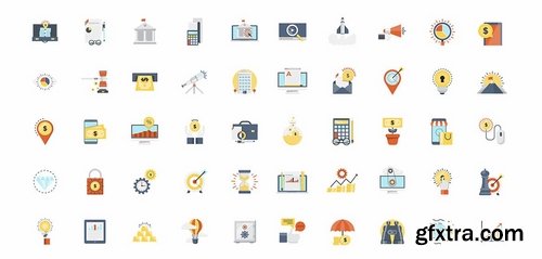 GraphicRiver - Set of modern Color Flat Design icons 15747478