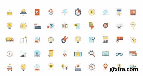 GraphicRiver - Set of modern Color Flat Design icons 15747478