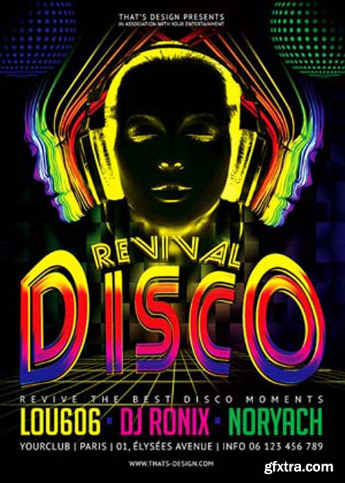 Disco Revival Flyer Template V2