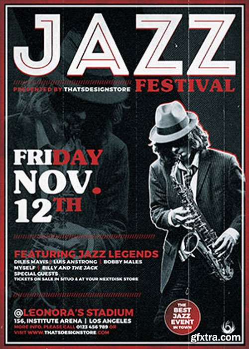 Jazz Festival Flyer Template V3